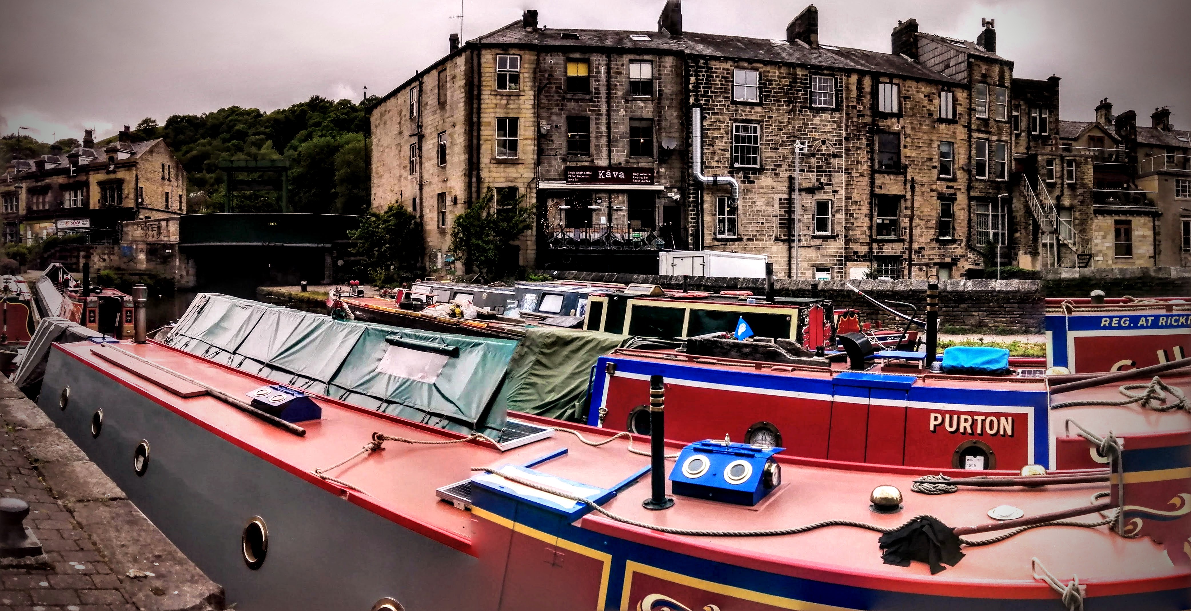Workings of a canal boat